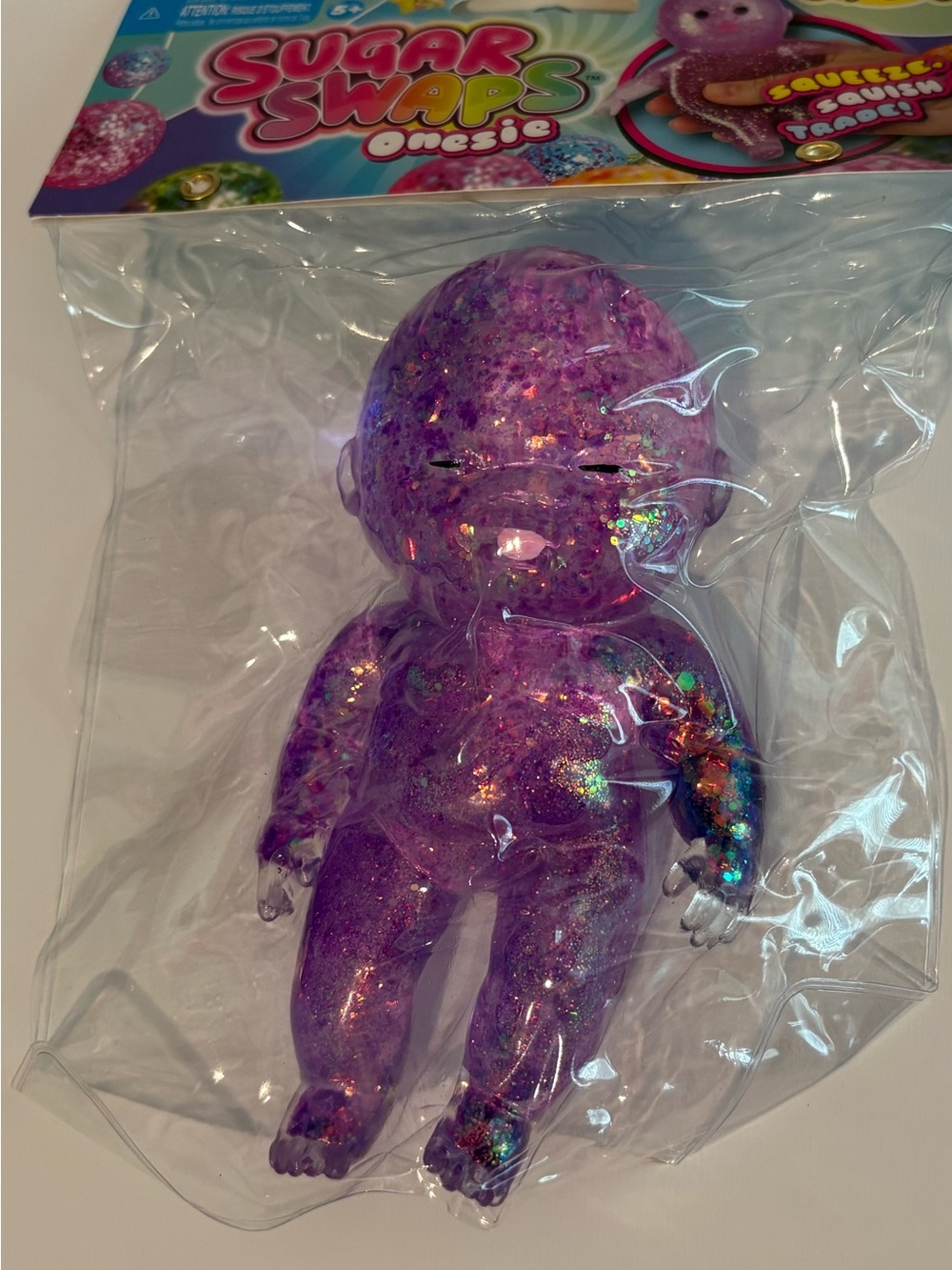 Sugar swaps onesie purple squish baby
